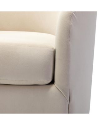 Swivel Accent Chair with Gold Metal Base for Living Room Nursery