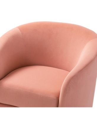 Swivel Accent Chair with Gold Metal Base for Living Room Nursery