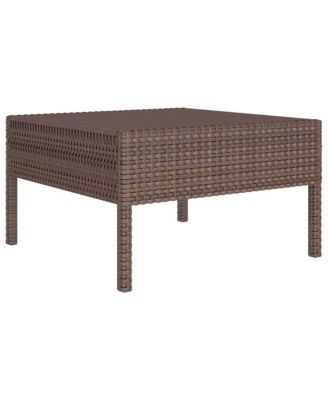 Garden Furniture Set Brown PE rattan 3 Piece Set Modular