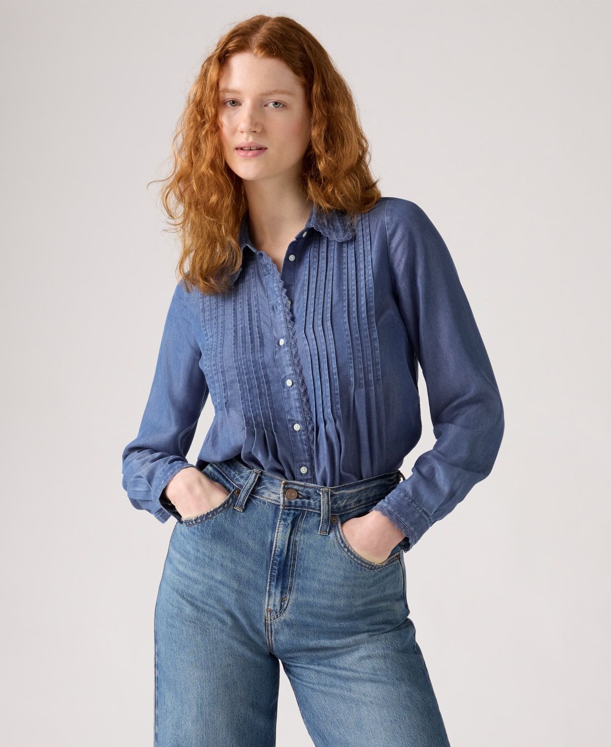 Levi's Women's Faye Long-Sleeve Pop Over Tunic