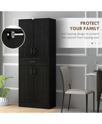 71" Kitchen Pantry Cabinet with Drawer and Adjustable Shelf