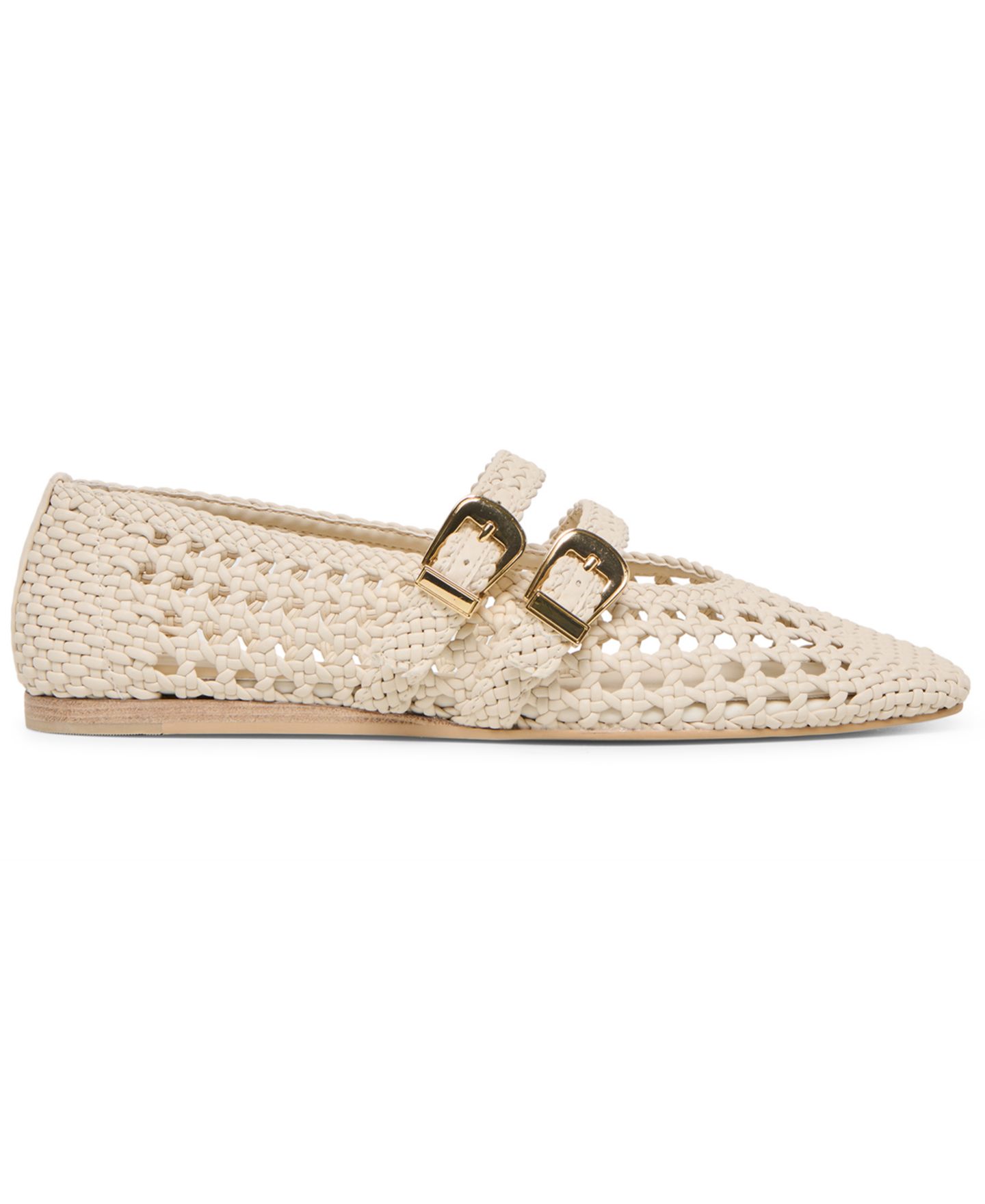 Женские плетёные туфли Мэри Джейн Dolce Vita Baylee с двойным ремешком, цвет: Creme Woven — фото 2