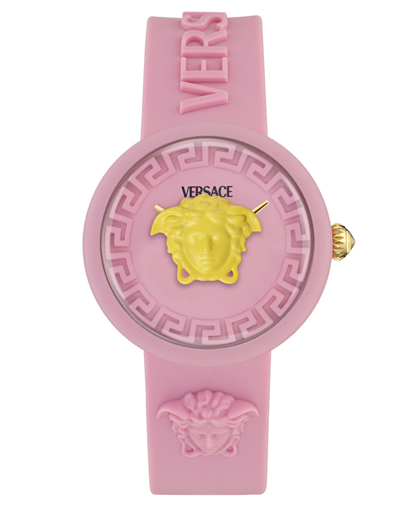 Детские часы Versace Medusa Pop с розовым силиконовым ремешком, 32 мм — фото 1