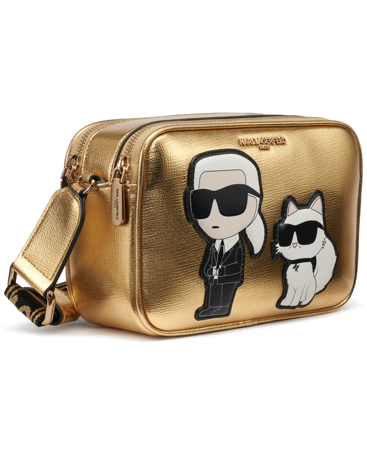 Karl Lagerfeld Maybelle Mini Top Zip Crossbody Bag In Brown