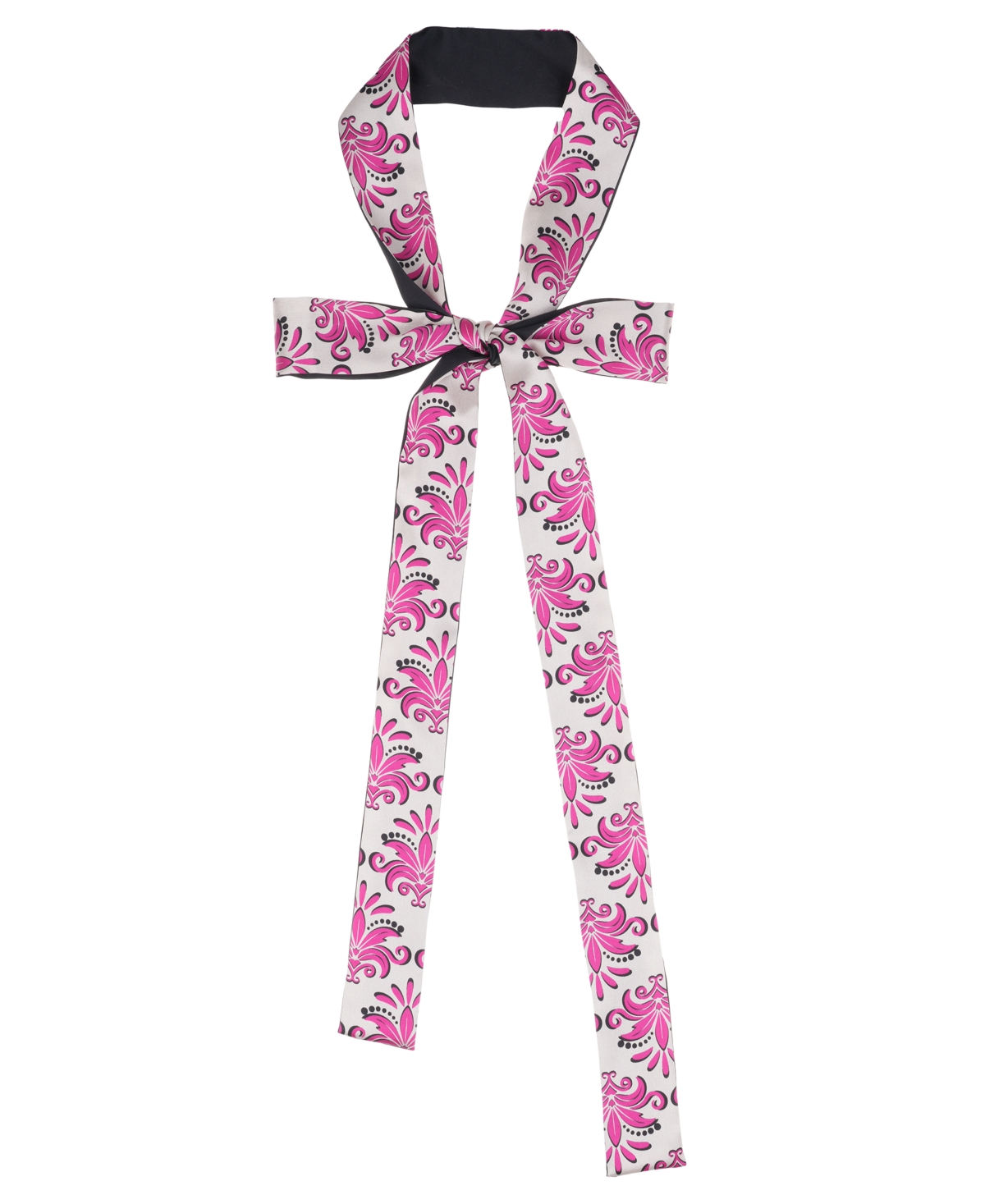Bespoke Fashion Women's Delphine Print Ribbon Scarf In Pink