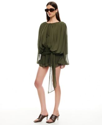 Women's Elements Back Button Mini Dress