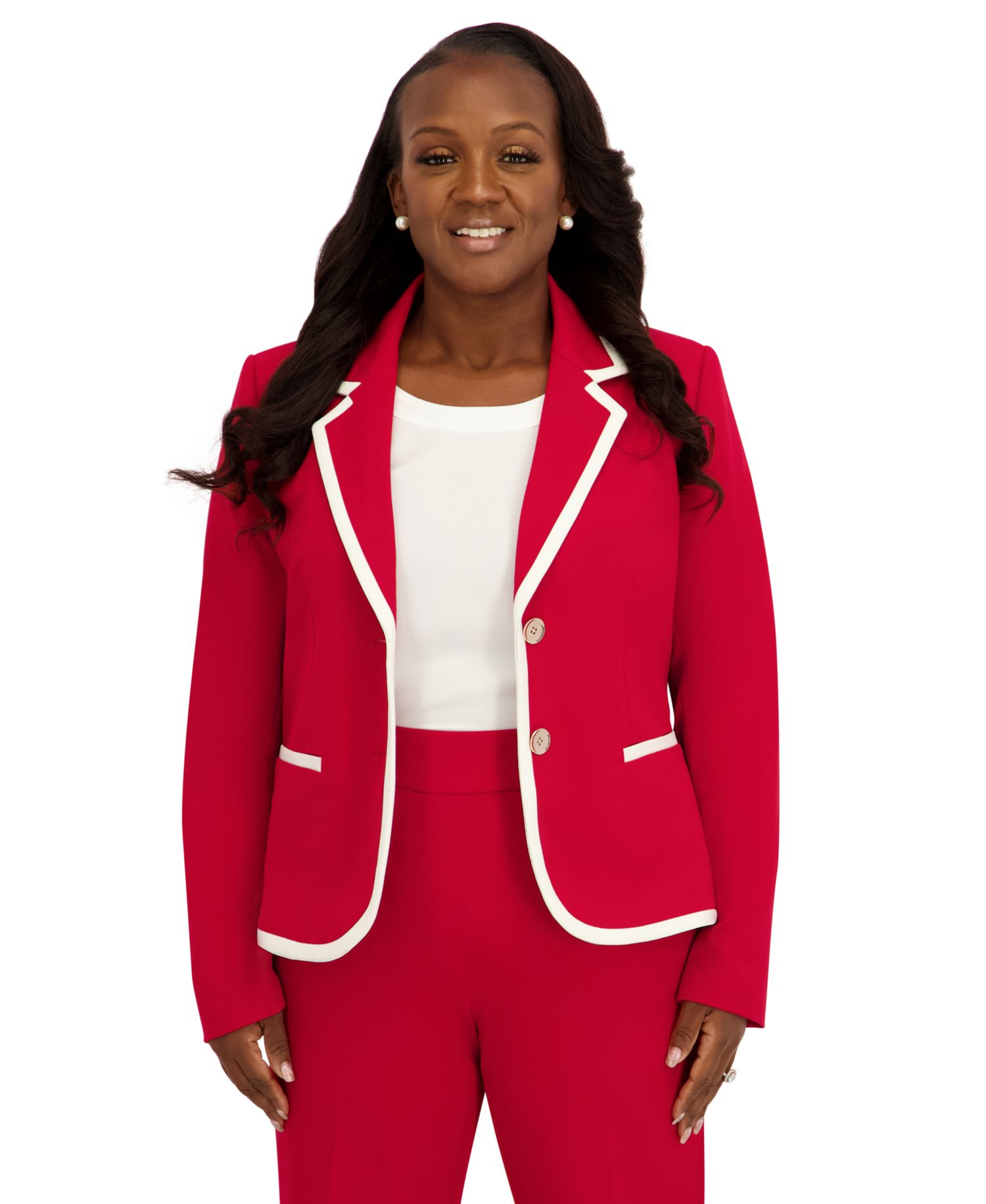 Women's Two-Button Long-Sleeve Jacket