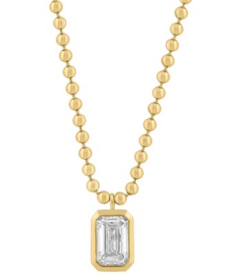 EFFY Collection - Certified Lab-Grown Diamond Necklace (1 ct. t.w.) in 14k Yellow Gold