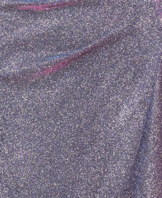 Women's One-Shoulder Glitter Long Dress