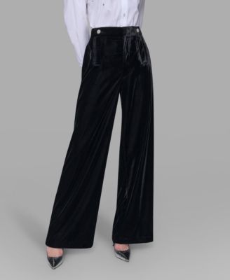 KARL LAGERFELD PARIS - Women's Wide Leg Straight Pants