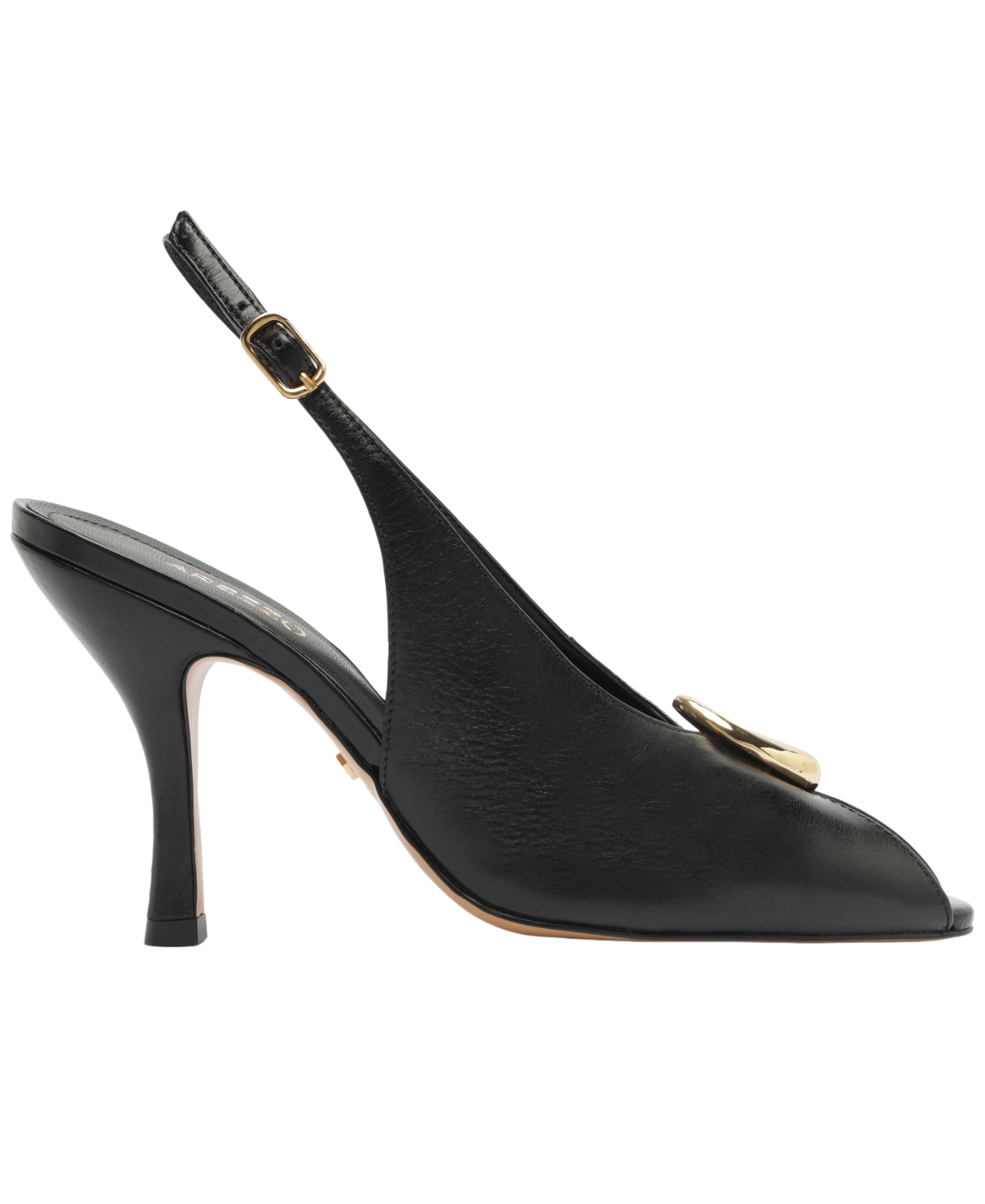 Arezzo Olivia Slingback Peep Toe Pump In Animal Print