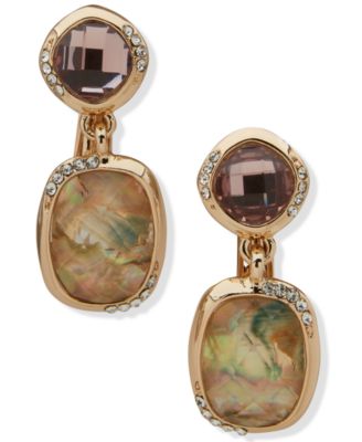 Anne Klein - Multi-Stone Double Stone Drop Earrings