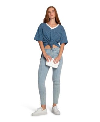 Women's Brave Soul Oversized Striped T-Shirt