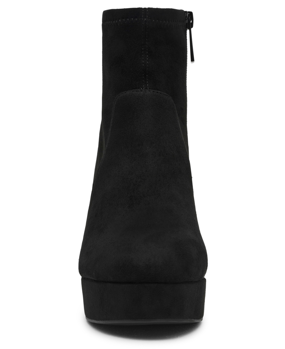 Anne Klein Womens Volt Platform Block Heel Dress Booties In Black