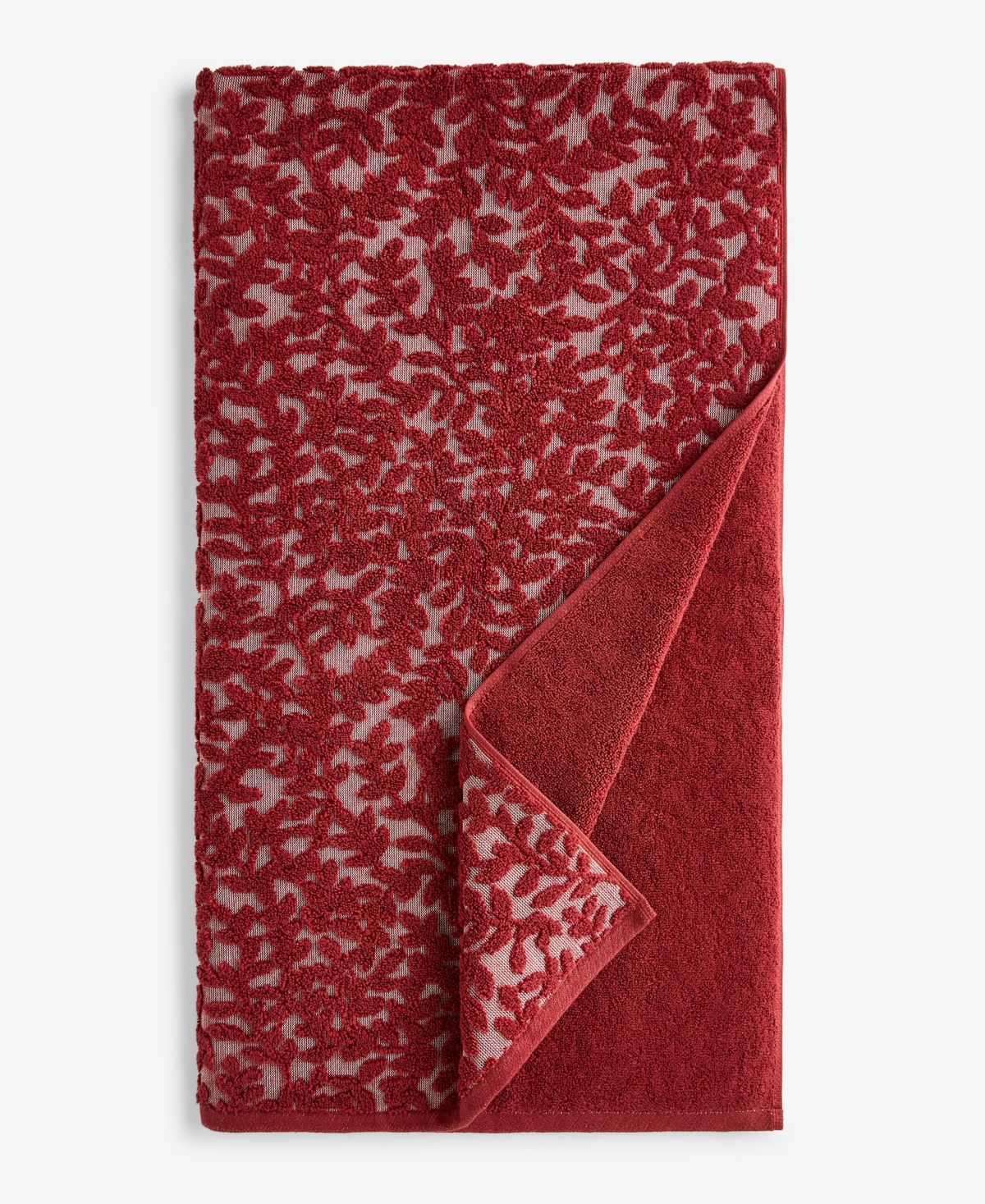 Charter Club Signature Boxwood Bath Towel, 30" X 56", Exclusively At Macy's In Burgundy