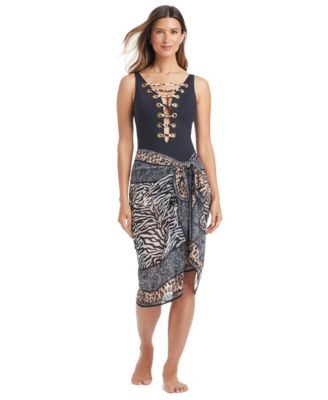 Bleu by Rod Beattie - Women's What's In The Mix Printed Pareo