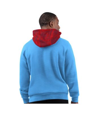 Men's Light Blue Houston Oilers Thursday Night Gridiron Vintage Logo Pullover Hoodie