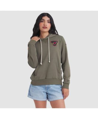 Women's Olive Arizona Cardinals 2025 Salute to Service Sideline Standard Issue Dri-FIT Hoodie