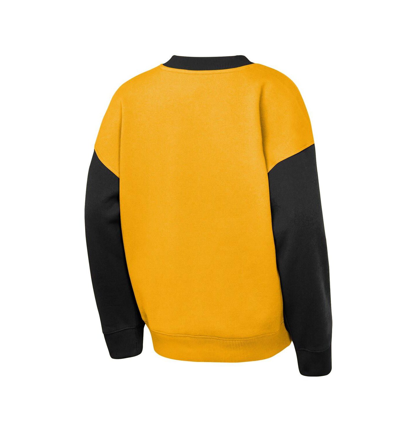 Детская толстовка Outerstuff Gold/Black Pittsburgh Penguins Impact Player — фото 3
