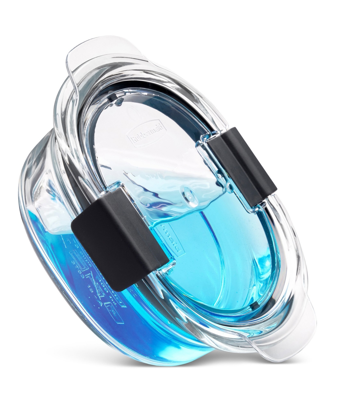 Rubbermaid Brilliance 2.9-cup Glass Round Leak Proof Food Storage Container In Transparent