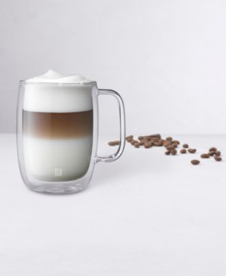 Sorrento Plus Double Wall Coffee Mugs, Set of 4