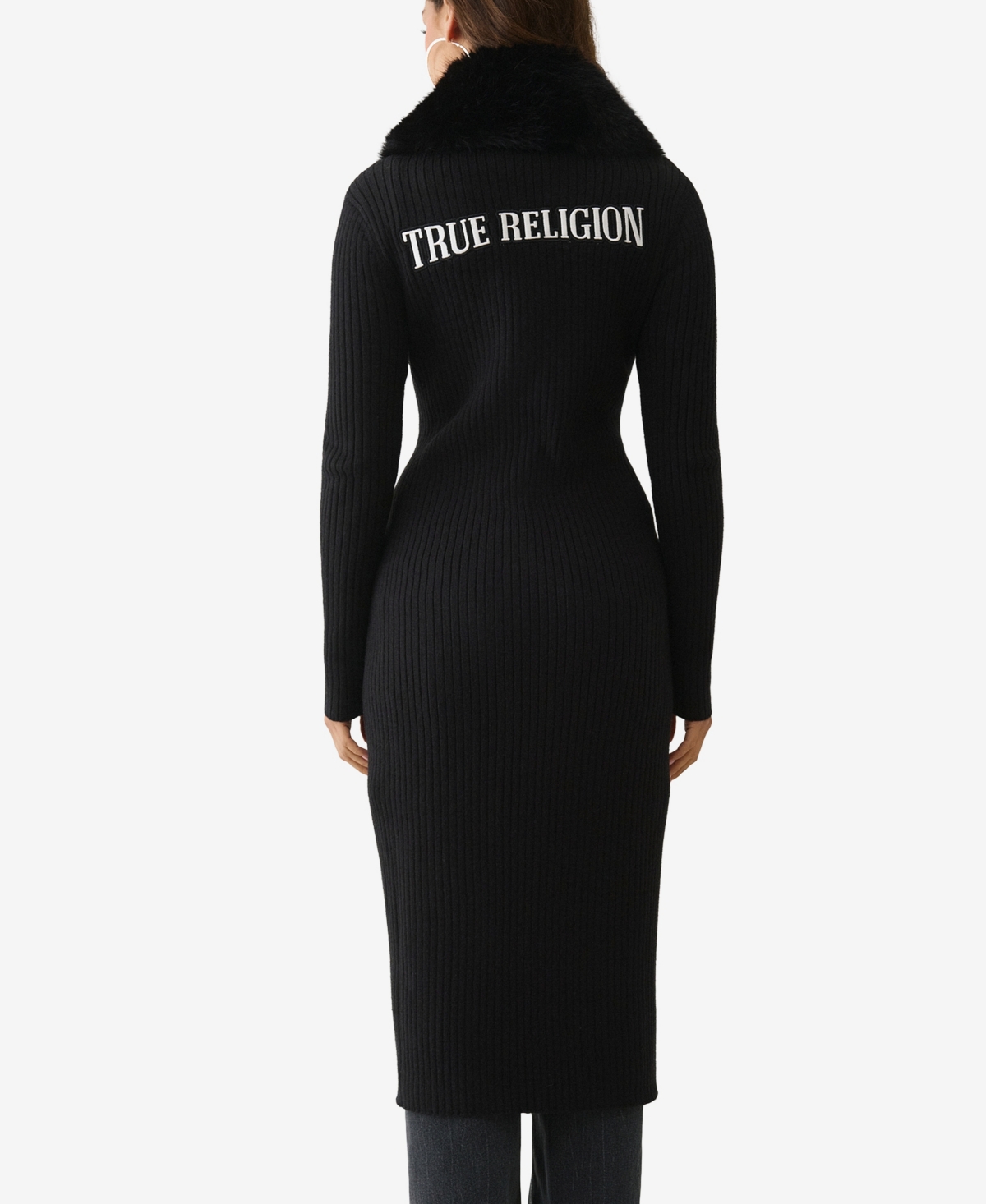 True Religion Women's polyester Duster Cardigan