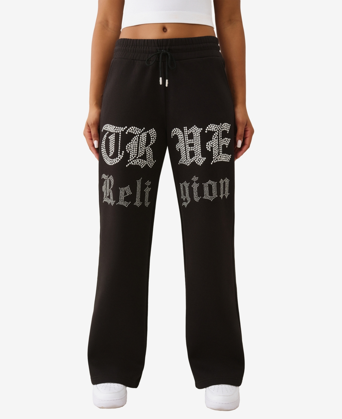 True Religion Women's Crystal Wide Leg Pants In Black