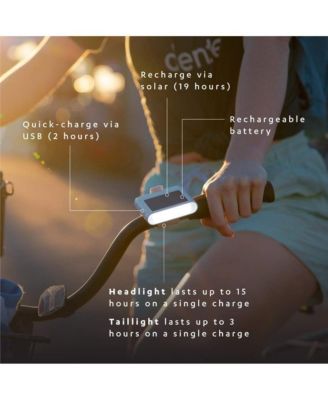 Luci Solar Bike Light Set, White