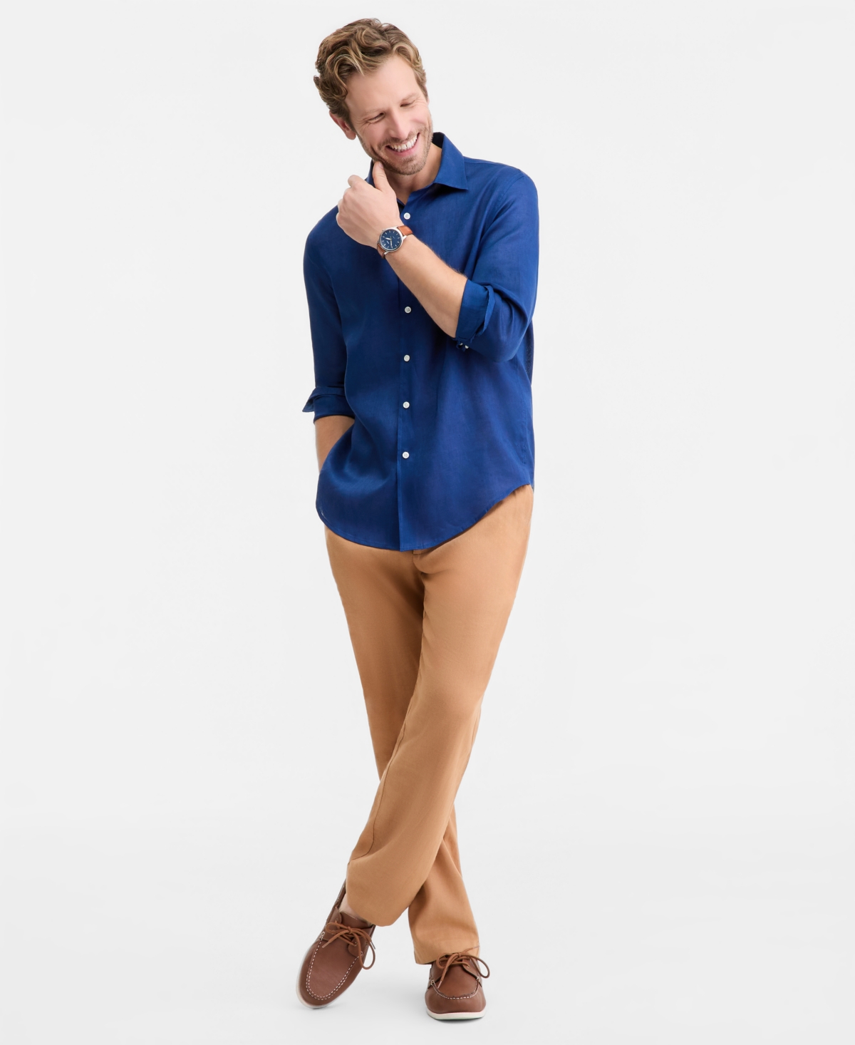 Club Room Men's 100% Linen Shirt