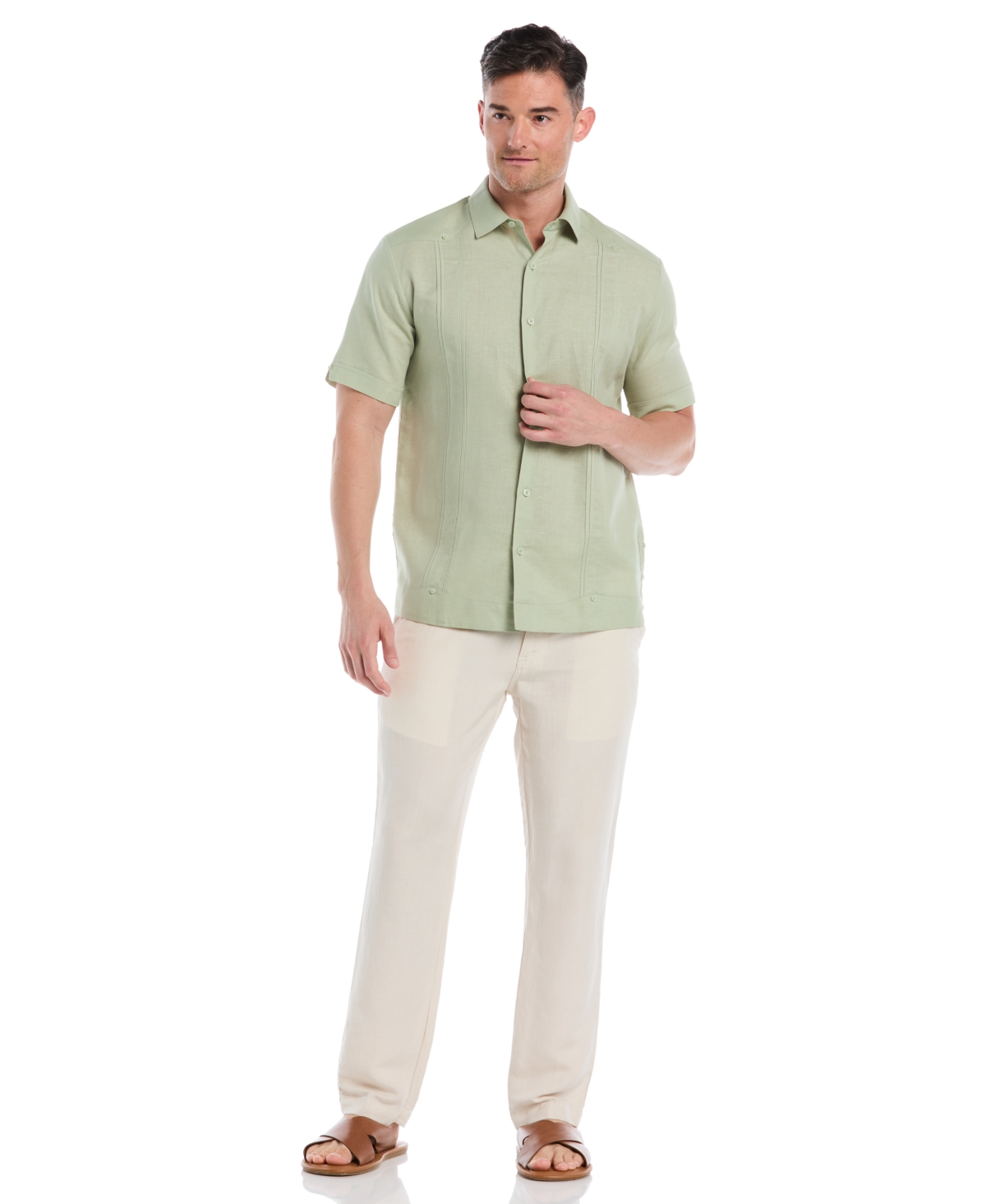 Cubavera Men's Linen Blend Drawstring Pant