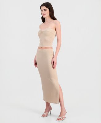 Juniors' Textured Tube Top