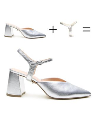 Women's Jackie Silver Customizable V Mule