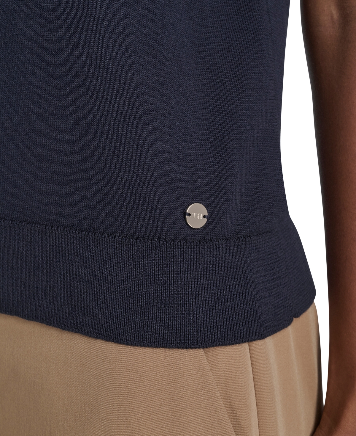 Tommy Hilfiger Women's Short-Sleeve Mock Neck Sweater