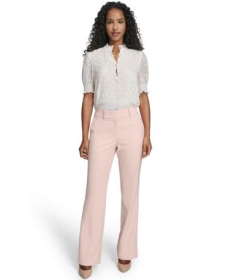 Women's Solid Bootcut Trouser Pants