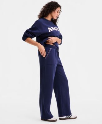 Juniors' High-Rise Wide-Leg Pants