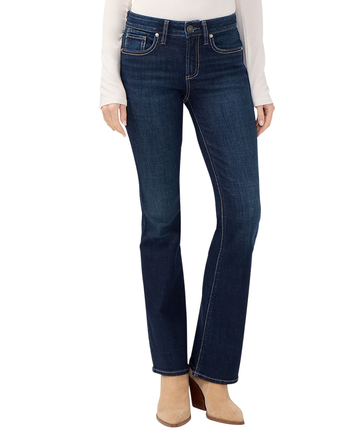 Women's Suki Mid Rise Curvy Fit Bootcut Jeans