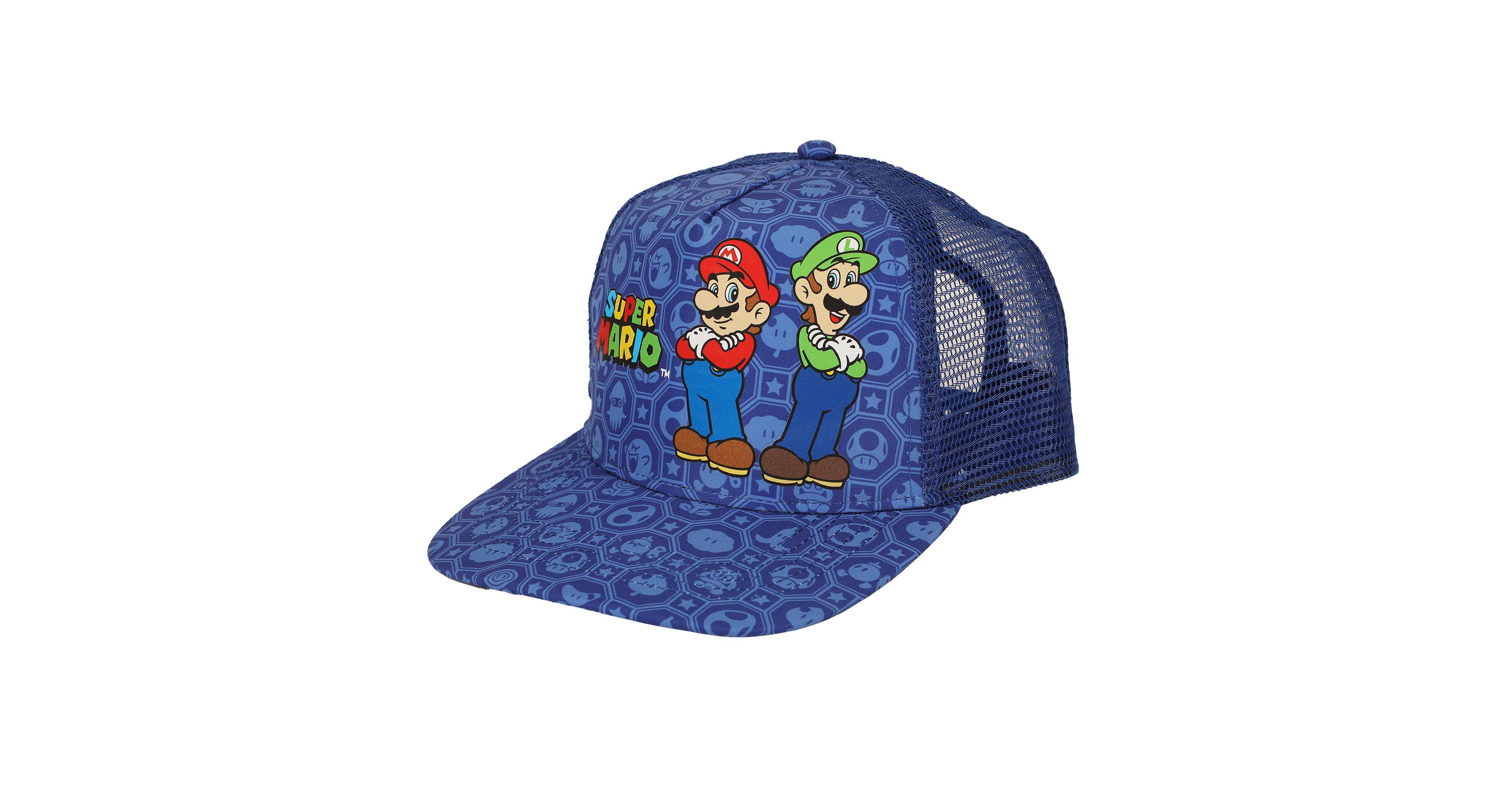 Super Mario Bros Mario and Luigi Trucker Hat