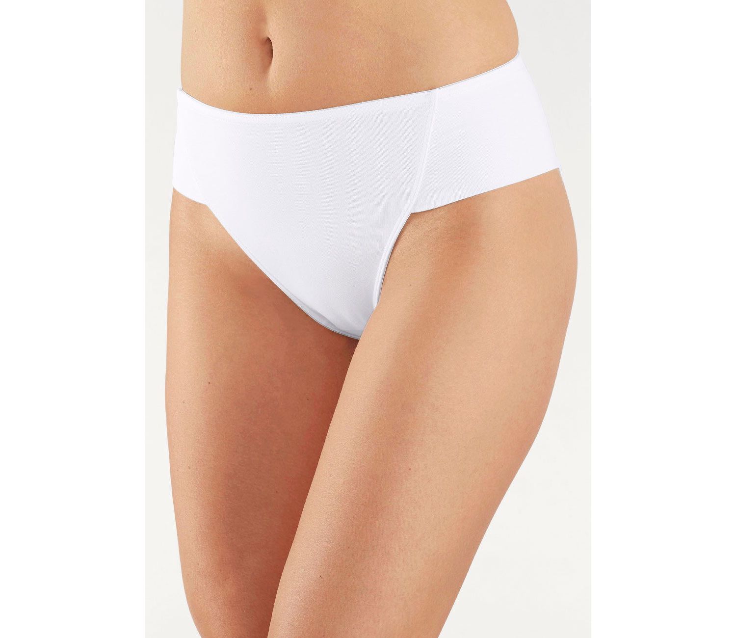 Women's Cotton 3-Pack Control Thongs Minimal-Coverage Shapewear Bottom