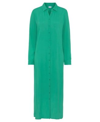 Women's Semi-Sheer Crepe Button Down Dress Cover Up