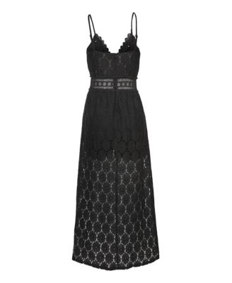Women's Lace Maxi Overlay Romper
