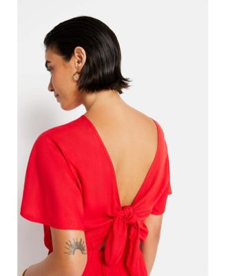 Women's Tie Back Romper cup sizing