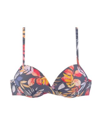 Women's Floral Pattern Push Up Bikini Swimsuit Top Bra Sizing