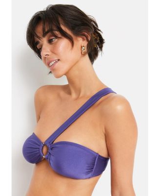 Women's O-Ring Bandeau Bikini Swimsuit Top Bra Sizing