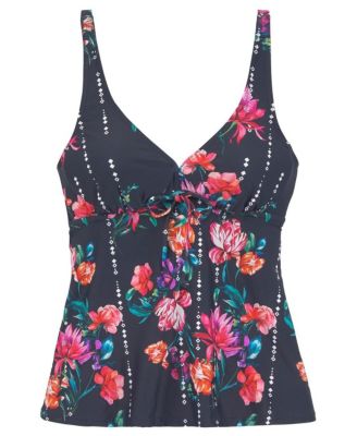 Women's Floral Underwire Tankini Swimsuit Top