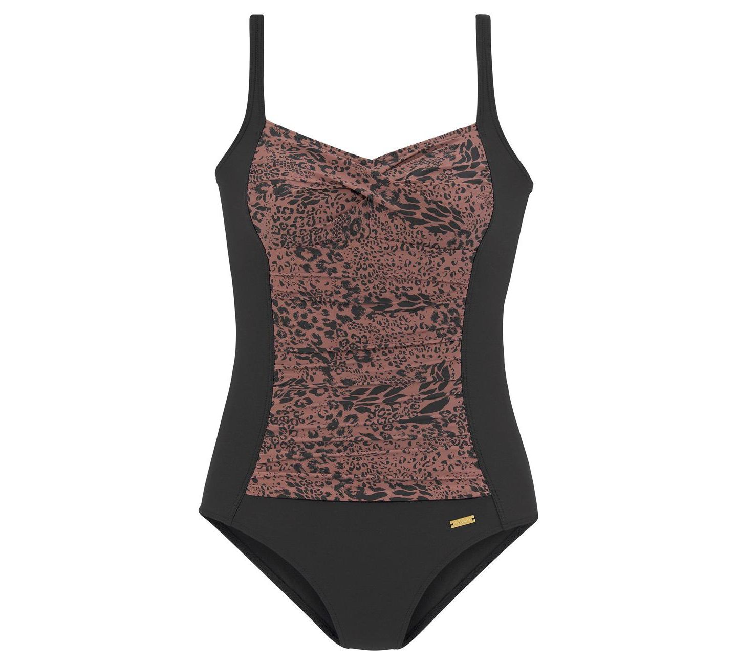 Купальник Sizing — LASCANA, цвет: Коричневый с принтом — фото 5