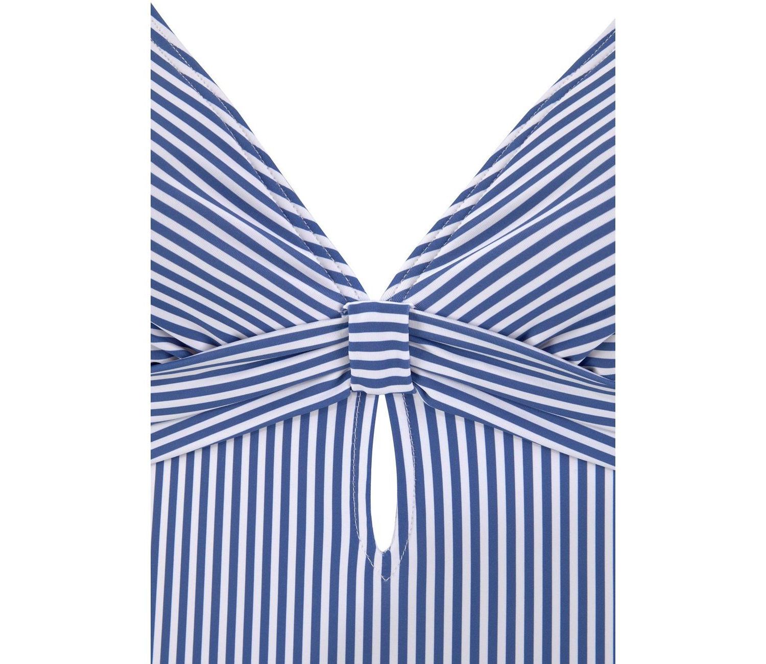 Women's Striped Everyday Comfort One-Piece Swimsuit
