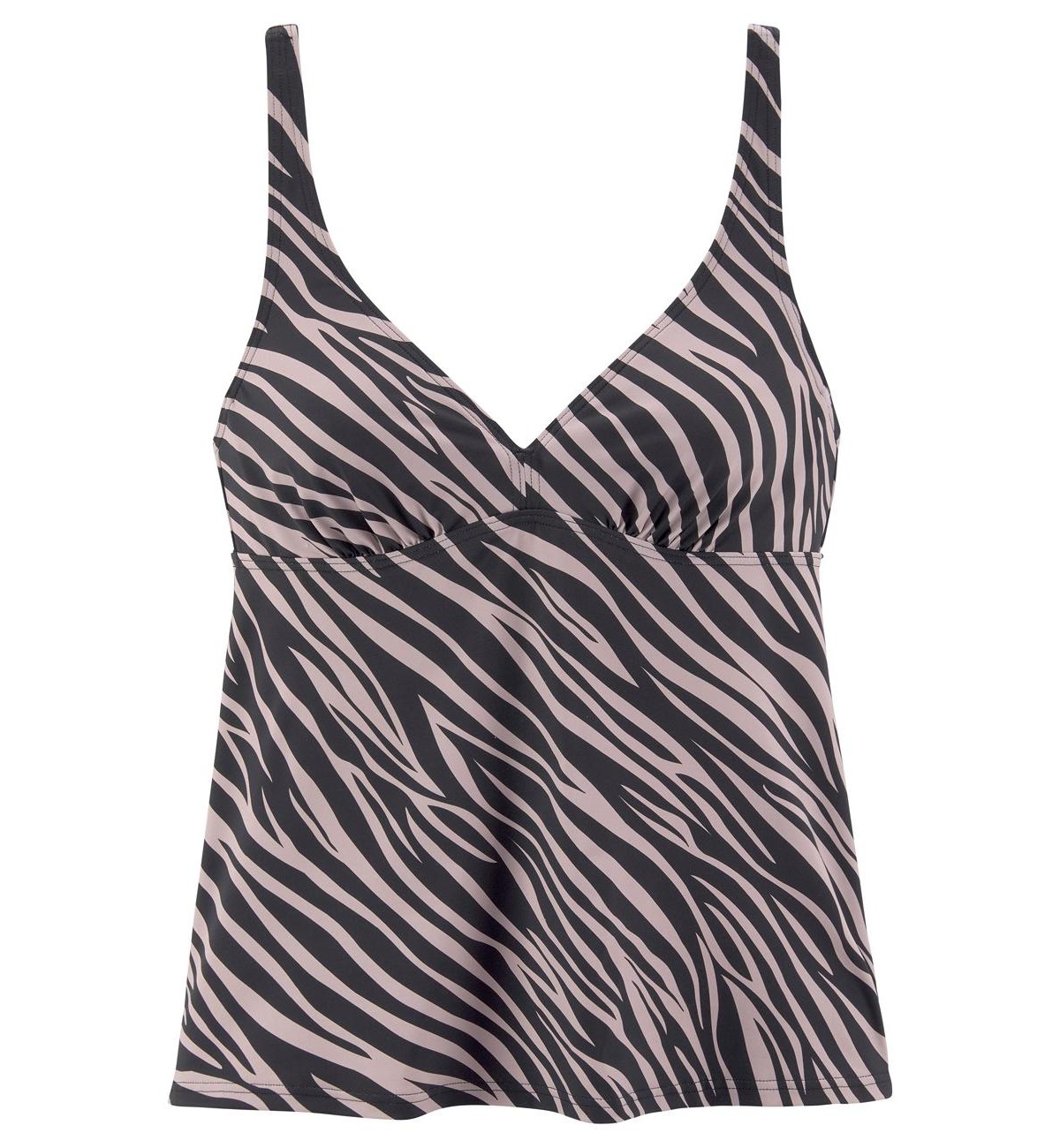 Lascana Women's Animal Print Underwire Tankini Swimsuit Top