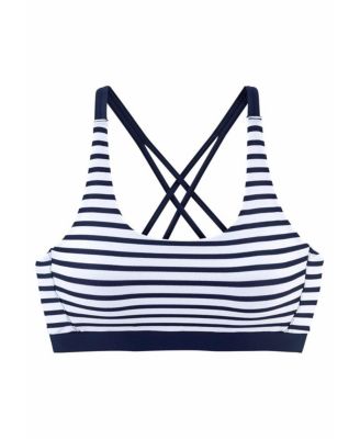 Women's Cross Back Scoop Bikini Swimsuit Top Bra Sizing