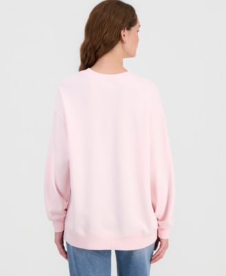 Juniors' Happy Girl Era Crewneck Sweatshirt