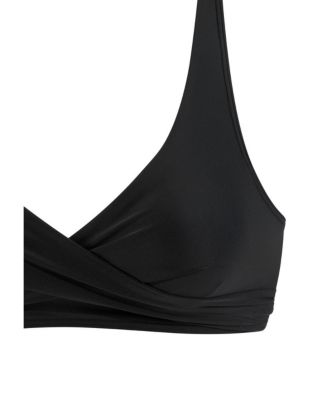 Women's Wrap-Look Triangle Bikini Top